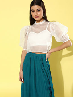 Style Quotient - White Solid Top (Set of 2)