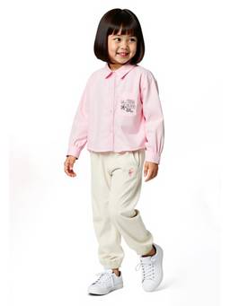 max - Girls Printed Regular Fit Shirt - Pink