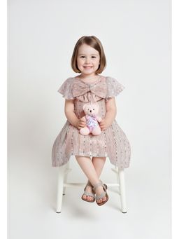 max - Girls Embellished Dress - Pink