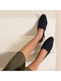 SKO - Monaze Black Flat Mules
