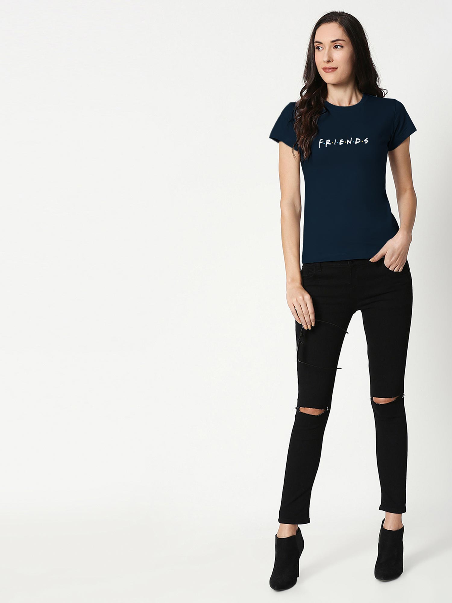 Buy Bewakoof Friends Logo Half Sleeve T 