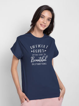 Bewakoof - Difficult Roads Boyfriend T-Shirts