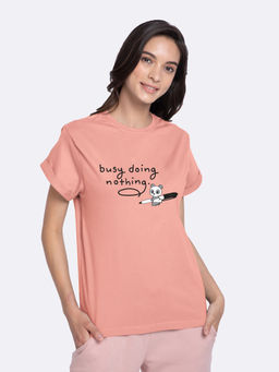 Bewakoof - Busy Doing Nothing Boyfriend T-Shirts
