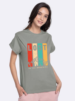 Bewakoof - Lost Mountains Boyfriend T-Shirts