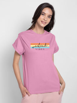 Bewakoof - Weekend Vibes Colourful Boyfriend T-Shirts