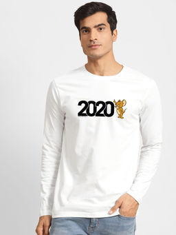 Bewakoof - 2020 Jerry Full Sleeve T-Shirt White
