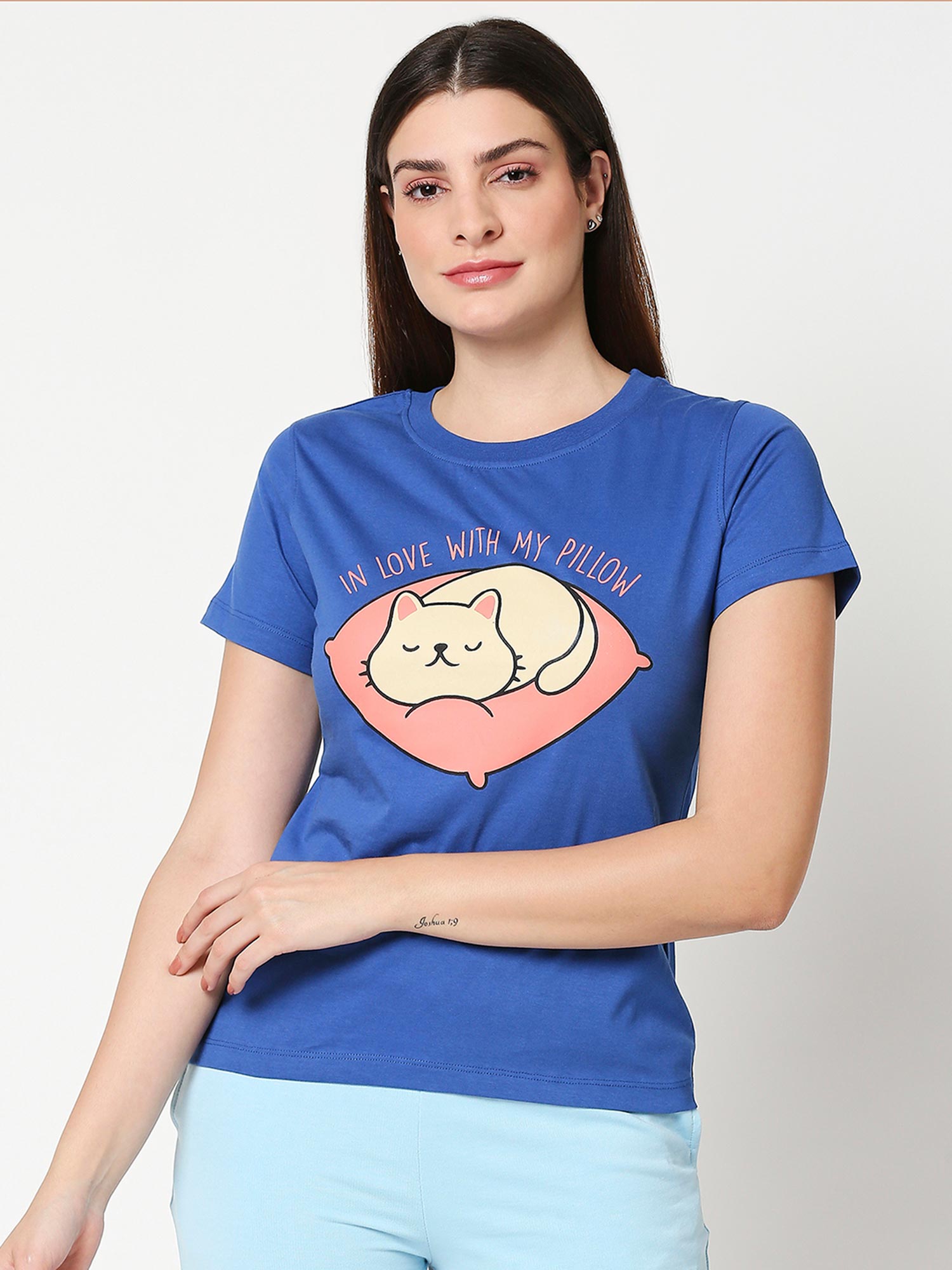 Bewakoof Women Printed Lounge T-Shirt 