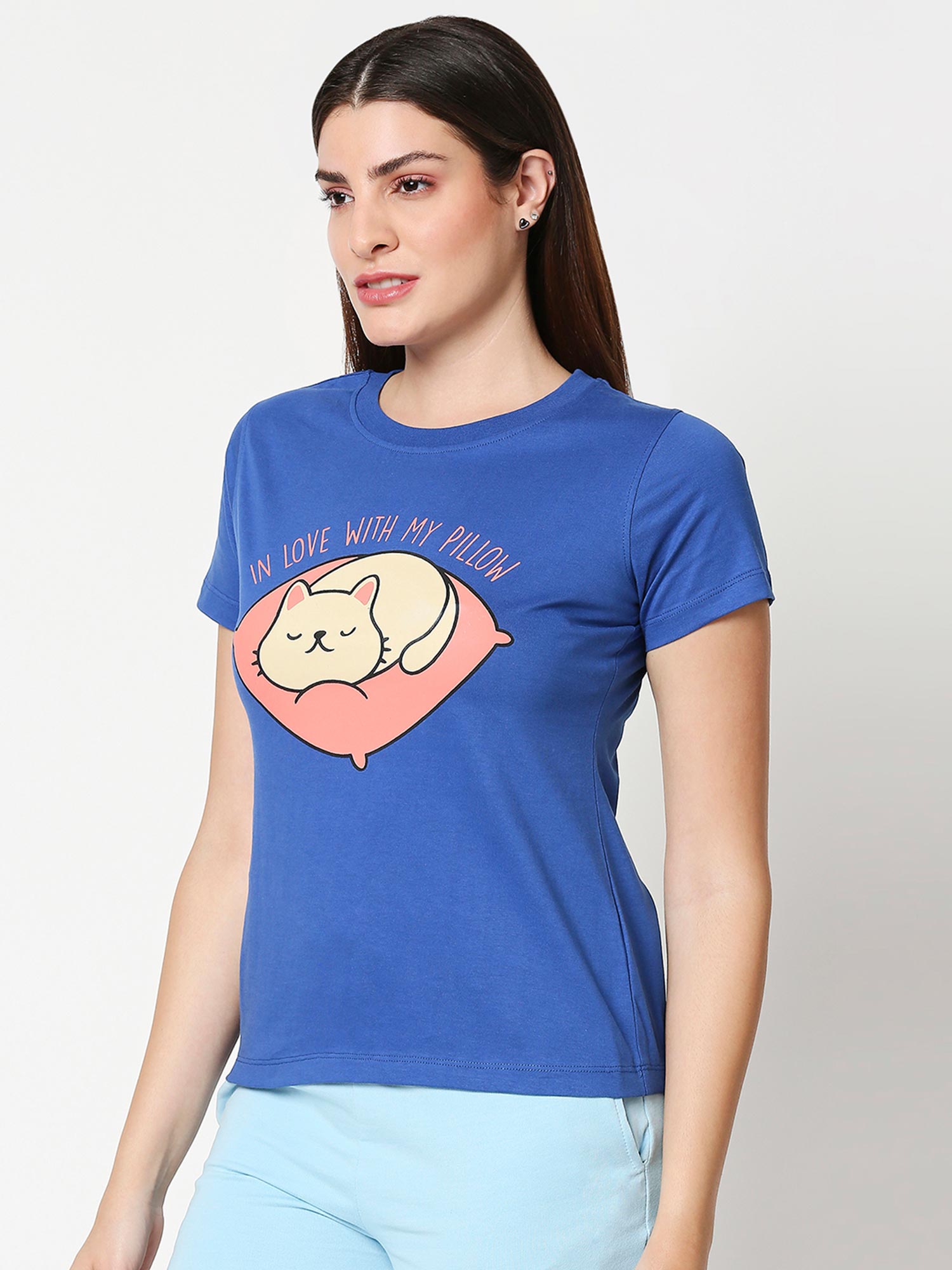 Bewakoof Women Printed Lounge T-Shirt 