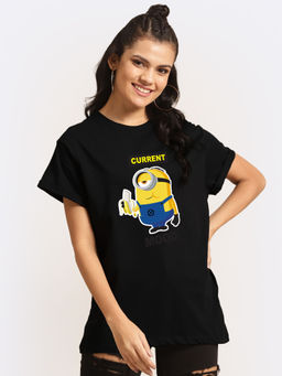 Bewakoof - Current Mood Minion Boyfriend T-Shirts