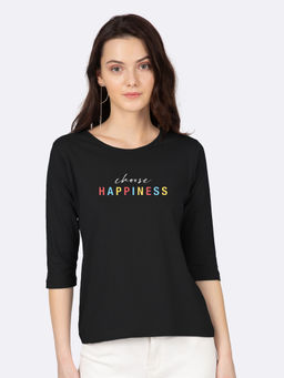 Bewakoof - Happiness Colourful Full Sleeve T-Shirts