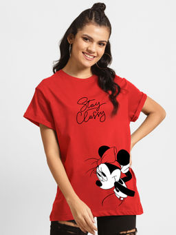 Bewakoof - Stay Classy Minnie Boyfriend T-Shirts(DL)