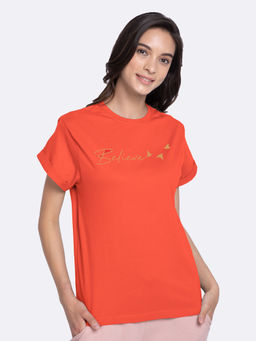 Bewakoof - Minimal Believe Boyfriend T-Shirts