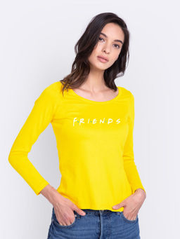 Bewakoof - Friends logo Full Sleeves T Shirt (FRL)