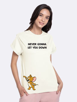 Bewakoof - Never Gonna Jerry Printed Boyfriend T-Shirts