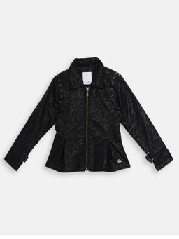 Elle Kids - Black Solid Jackets