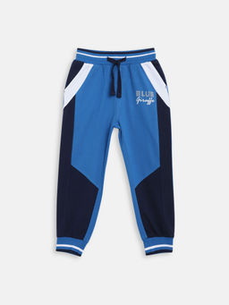 Blue Giraffe - Navy Blue Colorblock Track Pants