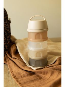 Beaba - Beige Stacked Formula Container with 4 Compartments (Newborn)