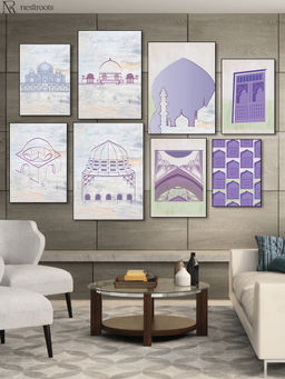 Nestroots - Beautiful Islamic Tomb Wall Painting (Pack of 8)