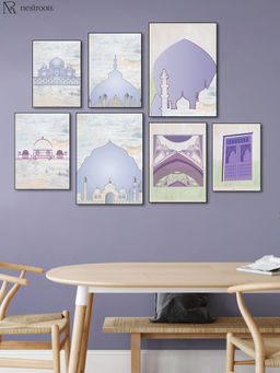 Nestroots - Stunning Islamic Tomb Wall Painting (Pack of 7)