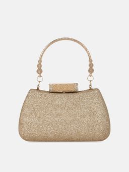 Kazo - Gold Embellished Clutch (Free Size)