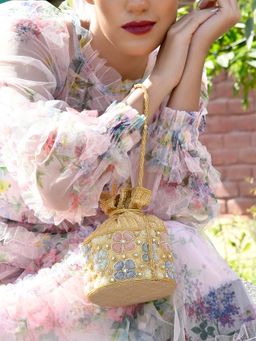 Odette - Impressive Multi Colored Embellished Batua Bag