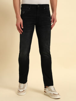 Cantabil - Men Black Ultra Narrow Fit Casual Jeans