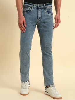 Cantabil - Men Light Blue Slim Fit Casual Jeans