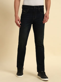 Cantabil - Men Dirty Black Straight Fit Casual Jeans