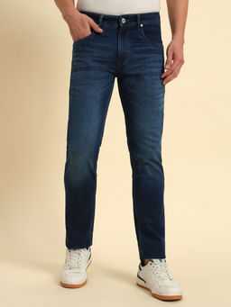 Cantabil - Men Dark Blue Slim Fit Casual Jeans