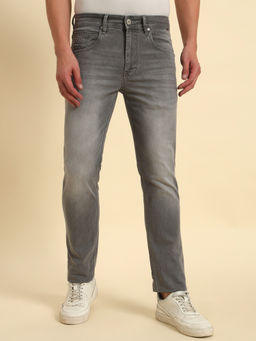 Cantabil - Men Grey Slim Fit Casual Jeans