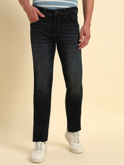 Cantabil - Men Dark Blue Slim Fit Casual Jeans