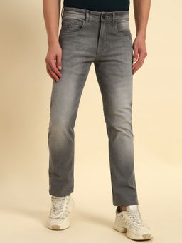 Cantabil - Men Grey Straight Fit Casual Jeans