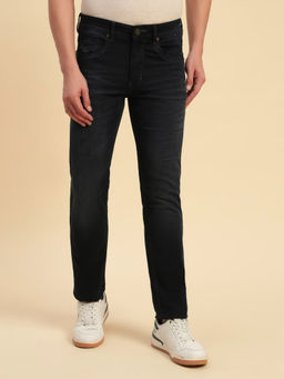 Cantabil - Men Carbon Blue Slim Fit Casual Jeans