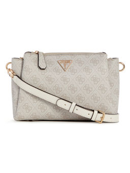 Guess - Dove Grey Printed Noelle Sling Bag