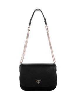 Guess - Black Solid Fedora Shoulder Bag