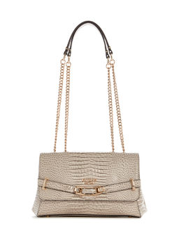 Guess - Taupe Textured Sylvie Convertible Sling Bag