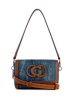 Guess - Denim Blue Solid Sebina Sling Bag