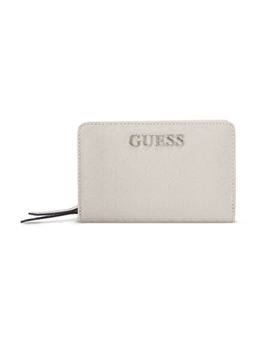Guess - Sand Beige Printed Abbas French Wallet