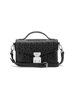 Guess - Black Printed Elaina Sling Bag