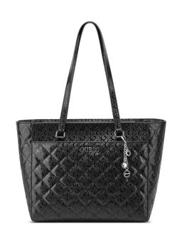 Guess - Black Textured Delphine Tote Bag