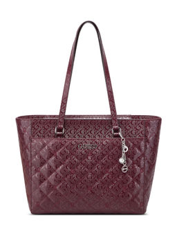 Guess - Merlot Wine Textured Delphine Tote Bag
