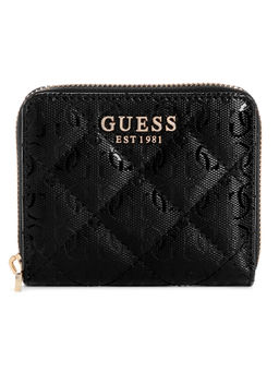 Guess - Black Textured Laurel Zip Around Wallet
