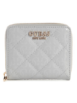 Guess - Lavender Grey Textured Laurel Zip Around Wallet