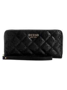 Guess - Black Textured Laurel Zip Around Wallet