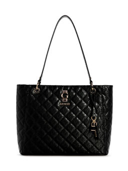 Guess - Black Quilted Bessey Noel Shoulder Bag