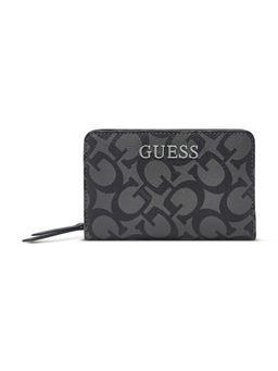 Guess - Coal Grey Printed Abbas French Wallet