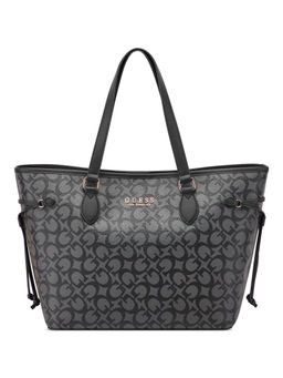 Guess - Coal Grey Printed Ashburn Tote Bag