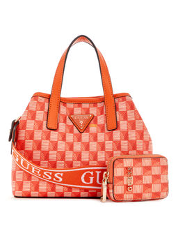 Guess - Orange Logo Printed Wave Sling Bag with Two Pouches (Set of 3)