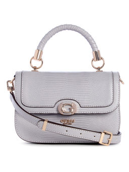 Guess - Grey Textured Orlina Top Handle Sling Bag