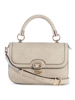 Guess - Taupe Textured Orlina Top Handle Sling Bag